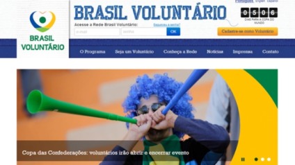 Governo anuncia programa de voluntariado para eventos