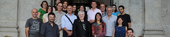 Seb Coe, Ruth Mackenzie and Brazilian cultural leaders and artists at the launch of the Brazilian programme for the London 2012 Festival at the Grand Hall of the Visual Arts School of Parque Lage in Rio de Janeiro