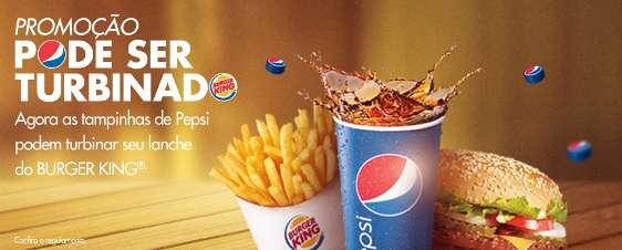 Burger King e Pepsi juntos em ação promocional