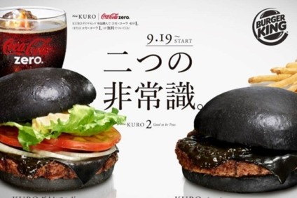 Sanduíche preto é a novidade do Burger King Japão