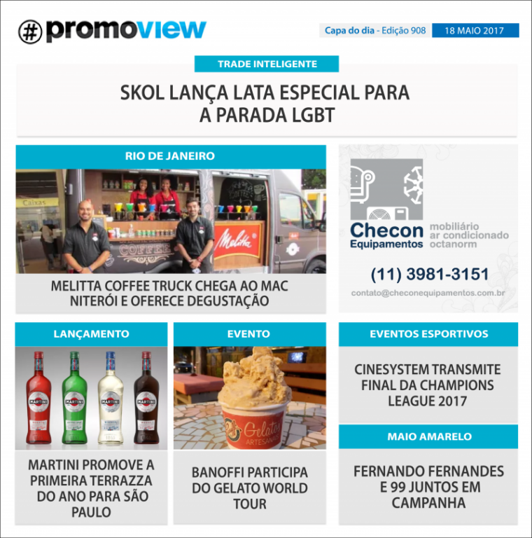 Capa do dia. Os destaques do mercado promo, só no Promoview!