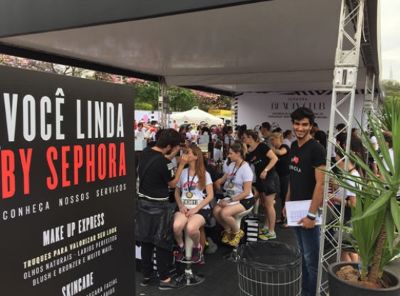 Toledo Comunicação ativa Sephora em evento esportivo