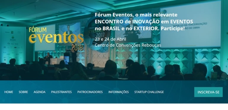Fórum Eventos 2018 abre inscrições para a Startup Challenge