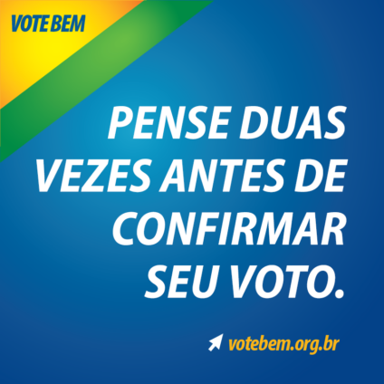 Campanha Vote Bem aposta no uso da internet para informar eleitor
