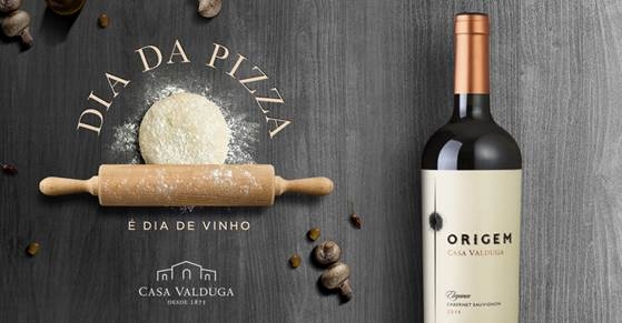 Casa Valduga comemora o Dia da Pizza com vinho