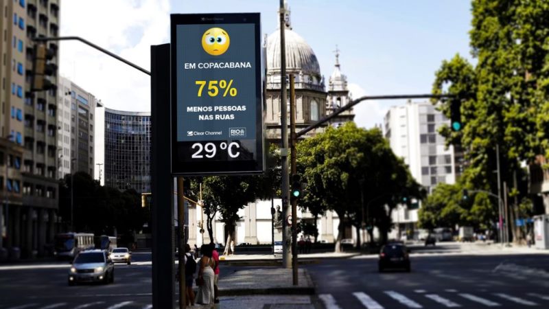 IA mostra fluxo de pessoas nas ruas do Rio de Janeiro