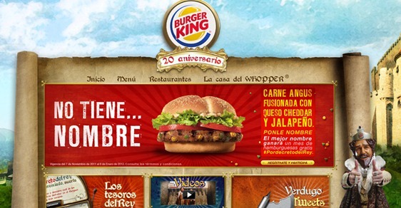 Burger King lança sanduíche sem nome no México