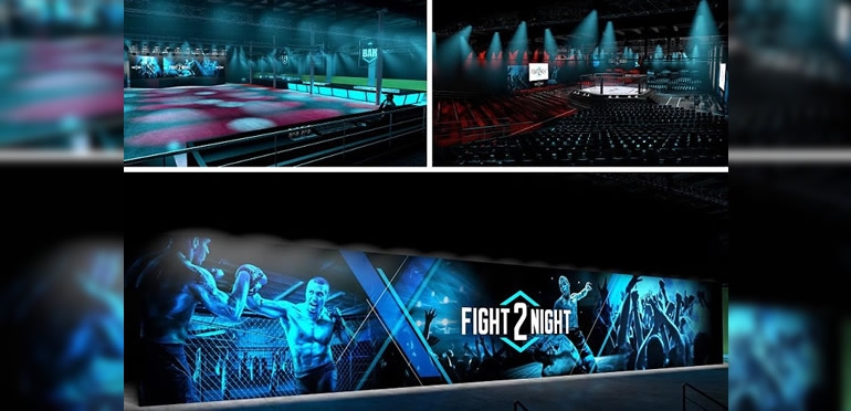 Flex entregou técnica do Fight2Night com lutas, show e comemoração