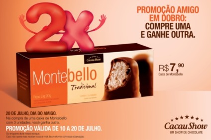 Cacau Show comemora Dia do Amigo com promo