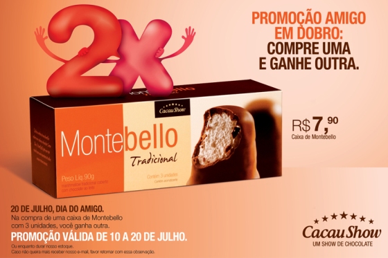 Cacau Show comemora Dia do Amigo com promo