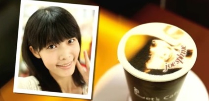 Let's Caffe 'imprime' rostos na bebida Let's Caffe 'imprime' rostos na bebida