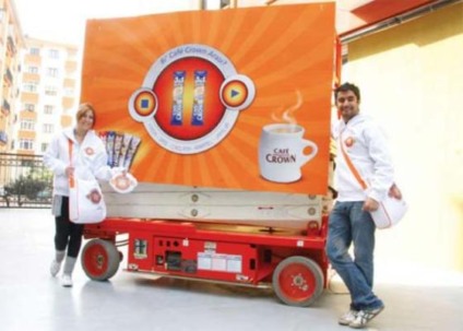 Café Crown apresentado "nas alturas"