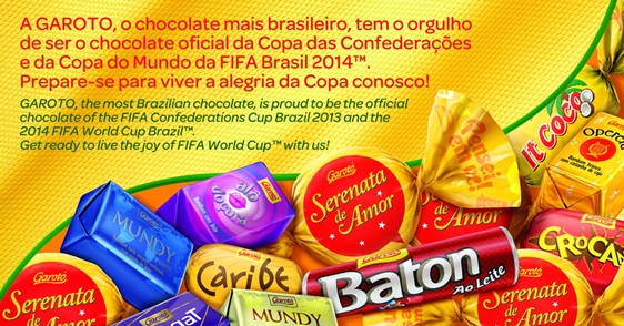 Chocolate da Copa terá cocriação de internautas