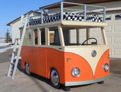 Kombi serve de inspiração para móvel infantil