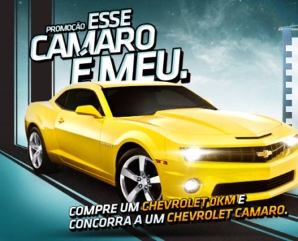 “Esse Camaro é meu” com a Chevrolet