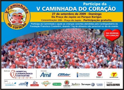 Ações promo na Caminhada do Coração