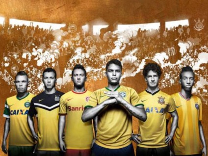 Clubes se vestem de verde e amarelo com a Nike