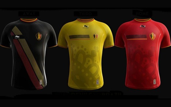  Camisas serão usadas pela seleção belga nos jogos do Mundial no Brasil (Foto: Divulgação/globoesporte.globo.com).