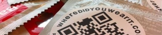 Preservativos com QR code permitem check-in na hora H