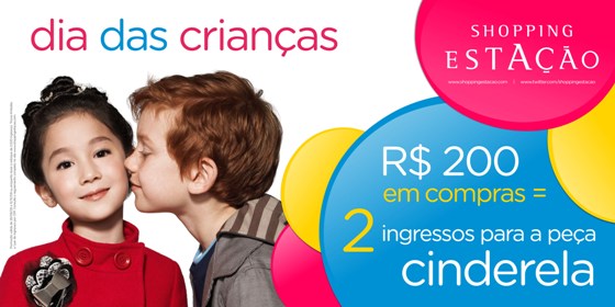 Dia das Crianças com “Cinderela” no Shopping Estação