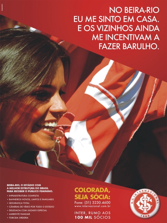 Internacional em busca de mulheres para sua torcida