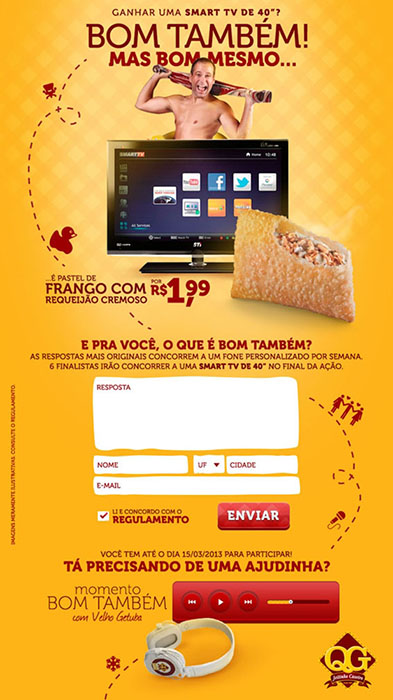 QG Jeitinho Caseiro sorteia TV em ação promo