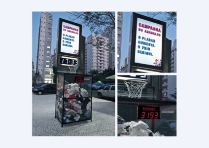 Campanha do agasalho inusitada é atração em SP