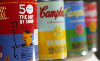 Campbell homenageia Andy Warhol nas embalagens