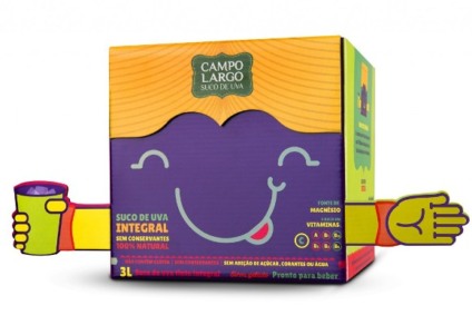 Caixa de suco da Campo Largo vira brinquedo