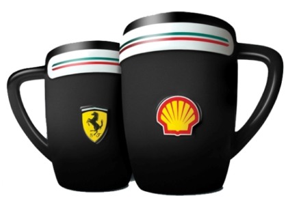Caneca da Ferrari é o brinde da Shell