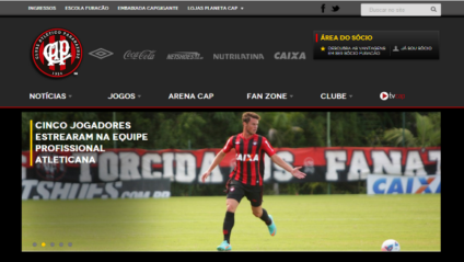 Agência Casa inova no site do Atlético Paranaense