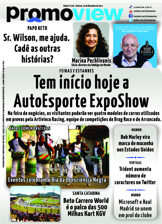 CONFIRA OS DESTAQUES DA CAPA DO DIA 20/11 – EDIÇÃO 340