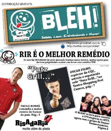 Jornal BLEH! com ações promo na Expo CIEE