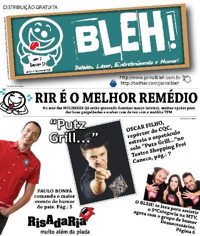Jornal BLEH! com ações promo na Expo CIEE