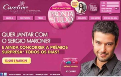 "Pronta para tudo" na ação promocional de Carefree