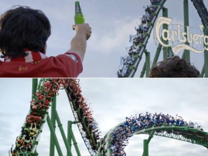 Carlsberg mostra futebol como montanha-russa