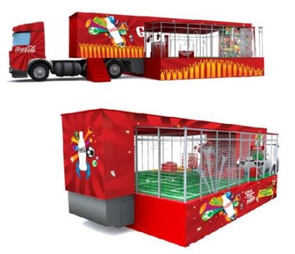 Carreta Coca-Cola ativa ações da Copa em SPI e PR
