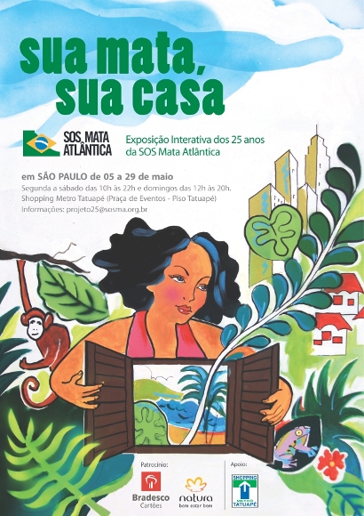 Metrô Tatuapé recebe exposição "Sua Mata, Sua Casa"