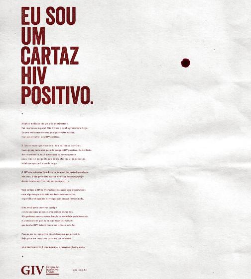 cartaz hiv