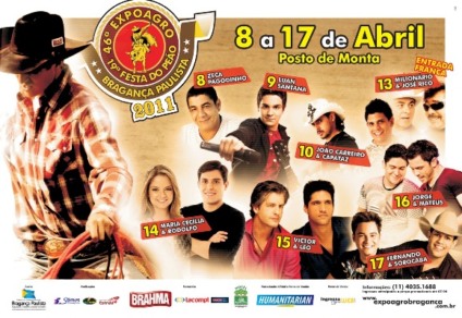 Shows musicais agitam a Expo Agro