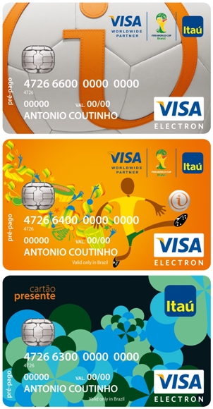 Visa e Itaú entram no clima da Copa
