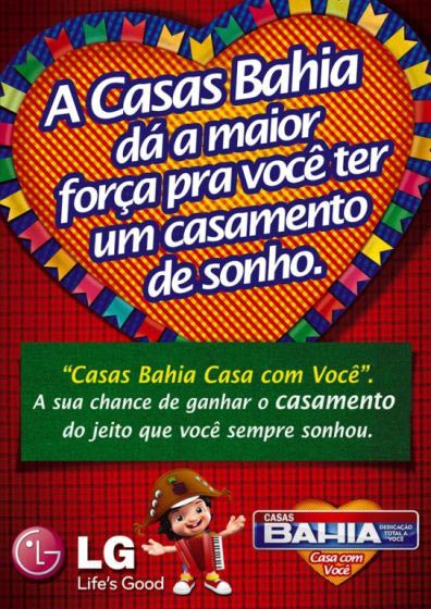 Casas Bahia promove casamento coletivo 