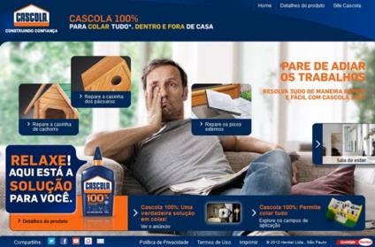 Novo site da Cascola ensina a fazer reparos