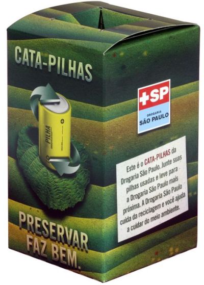 DIA desenvolve minicoletor de pilhas para Drogaria SP