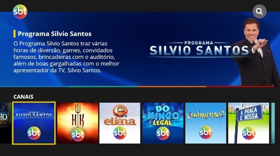 Aplicativo para Smart TVs é a novidade do SBT