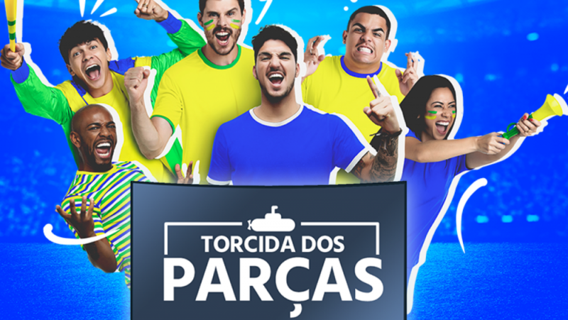 Submarino reúne celebridades no "Torcida dos Parças"