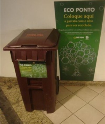Center D promove coleta de óleo de cozinha