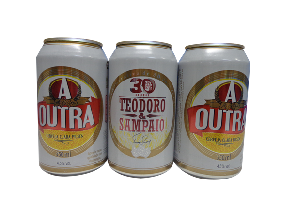 Cerveja "A Outra" homenageia Teodoro e Sampaio