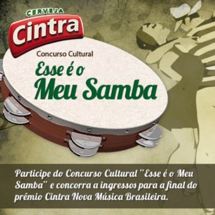 Cerveja Cintra quer rodas de samba no Facebook