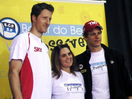 Cesar Cielo no Bazar do Bem Possível